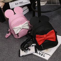 特價(jià)2016韓版新潮可愛(ài)卡通老鼠蝴蝶結(jié)包 時(shí)尚休閑小包斜挎單肩包